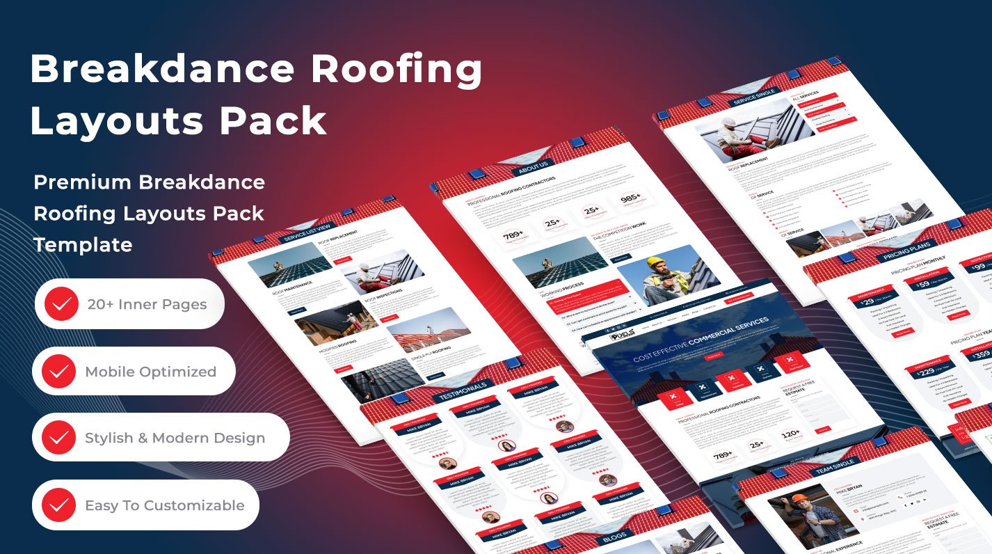Breakdance Roofing Layouts Pack