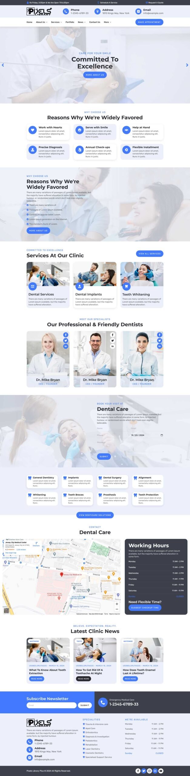 Breakdance Dental Care Layouts Pack SC