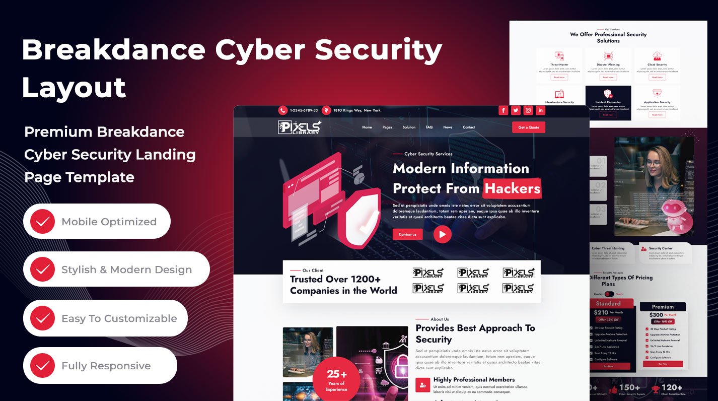 Breakdance Cyber Security Layout