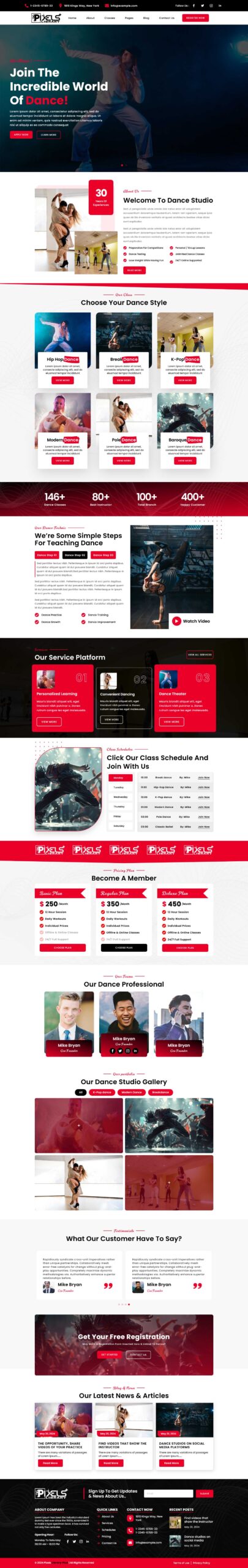 Breakdance Dance Studio Template