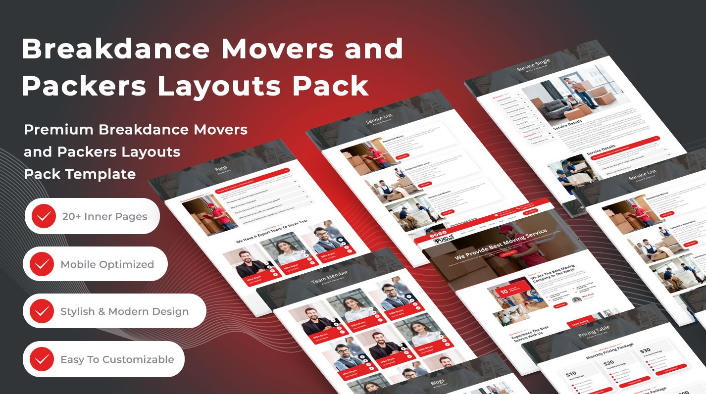 Breakdance Movers and Packers Layouts Pack