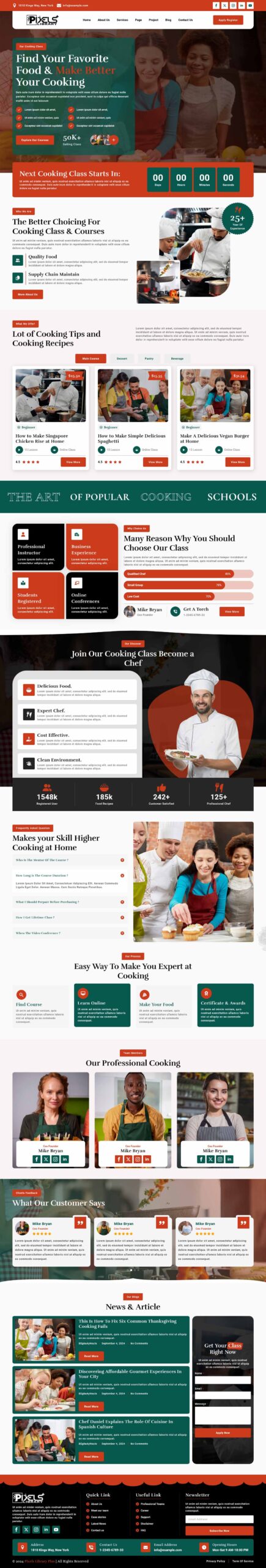 Breakdance Cooking School Template